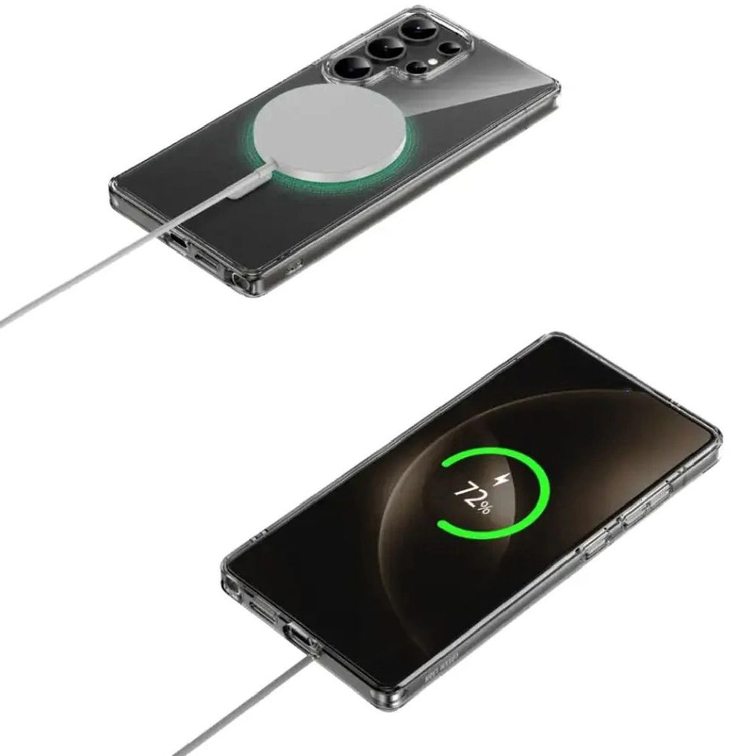 Crystal Clear Case with MagSafe for Samsung Galaxy S25