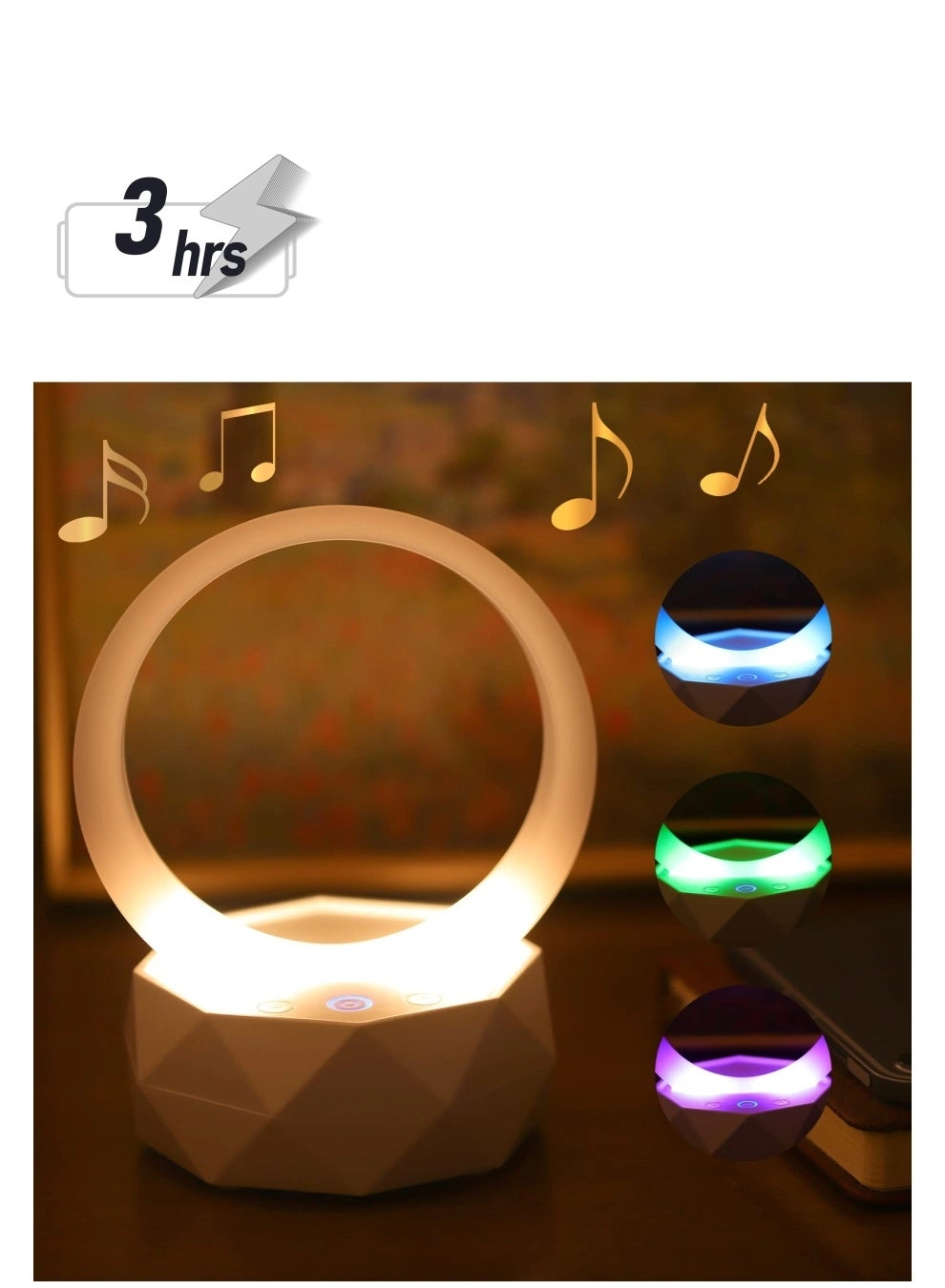 Bluetooth Speaker Night Light - multi color