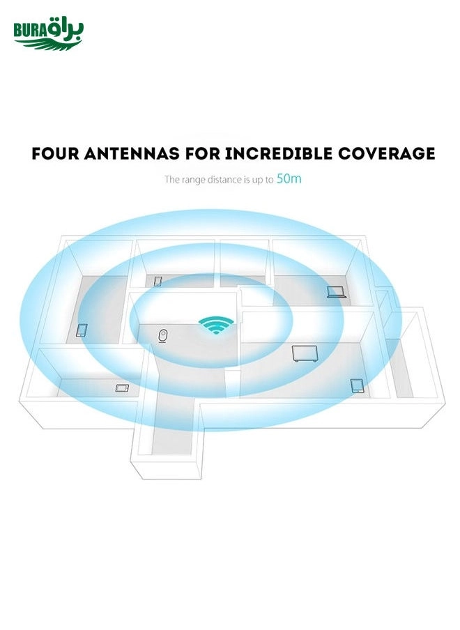 Wireless Smart WiFi Router Repeater (UK plug)