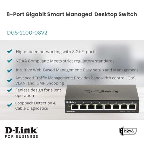 DGS-1100-08V2 8-ports