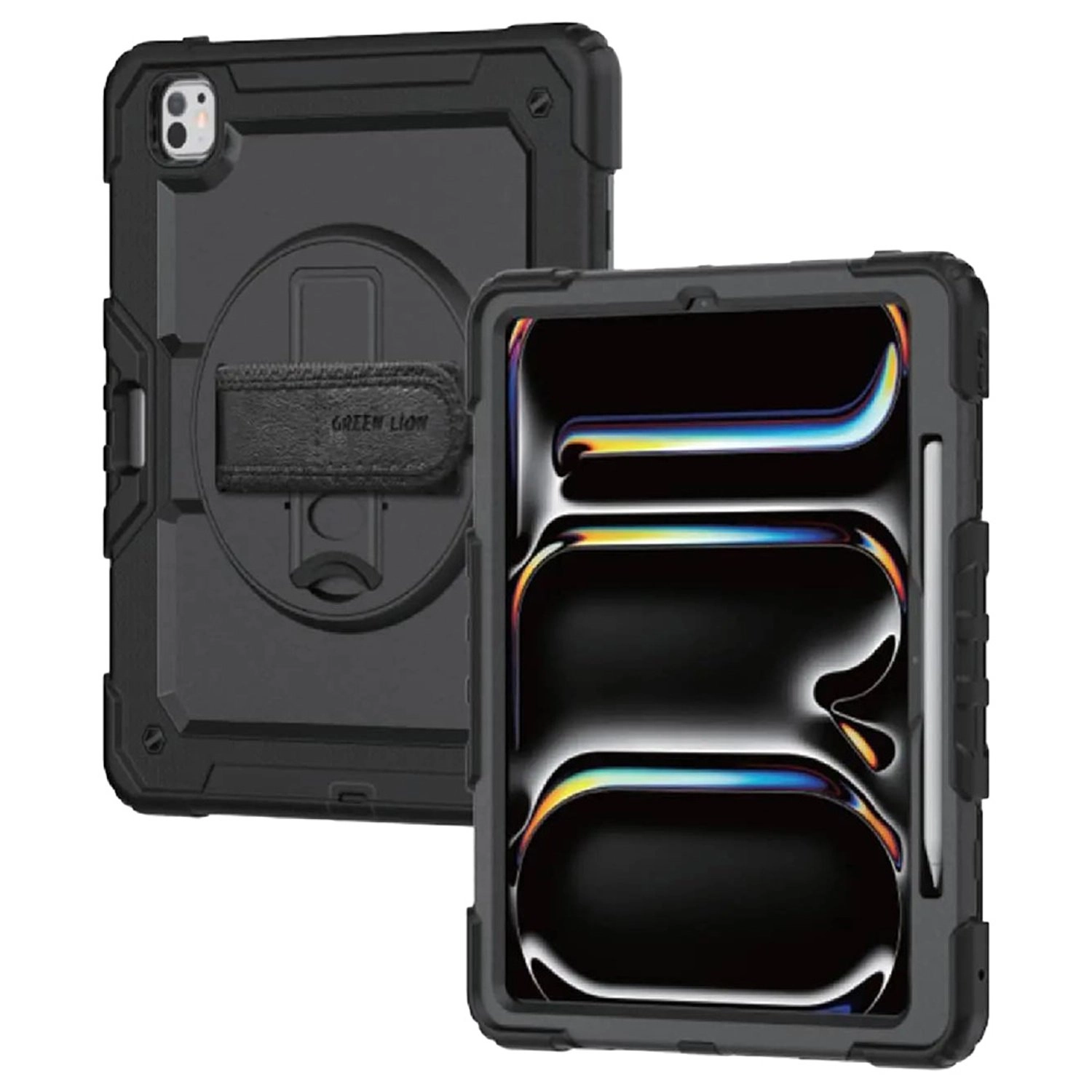 GREEN LION 360° Swivel Stand Case with Built-in Screen Frame and Pencil Holder for iPad Pro 13-inch