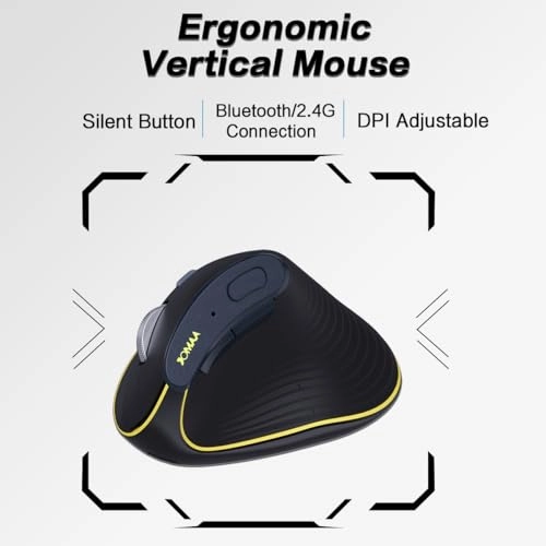 Ergonomic Vertical Mouse - Bluetooth USB