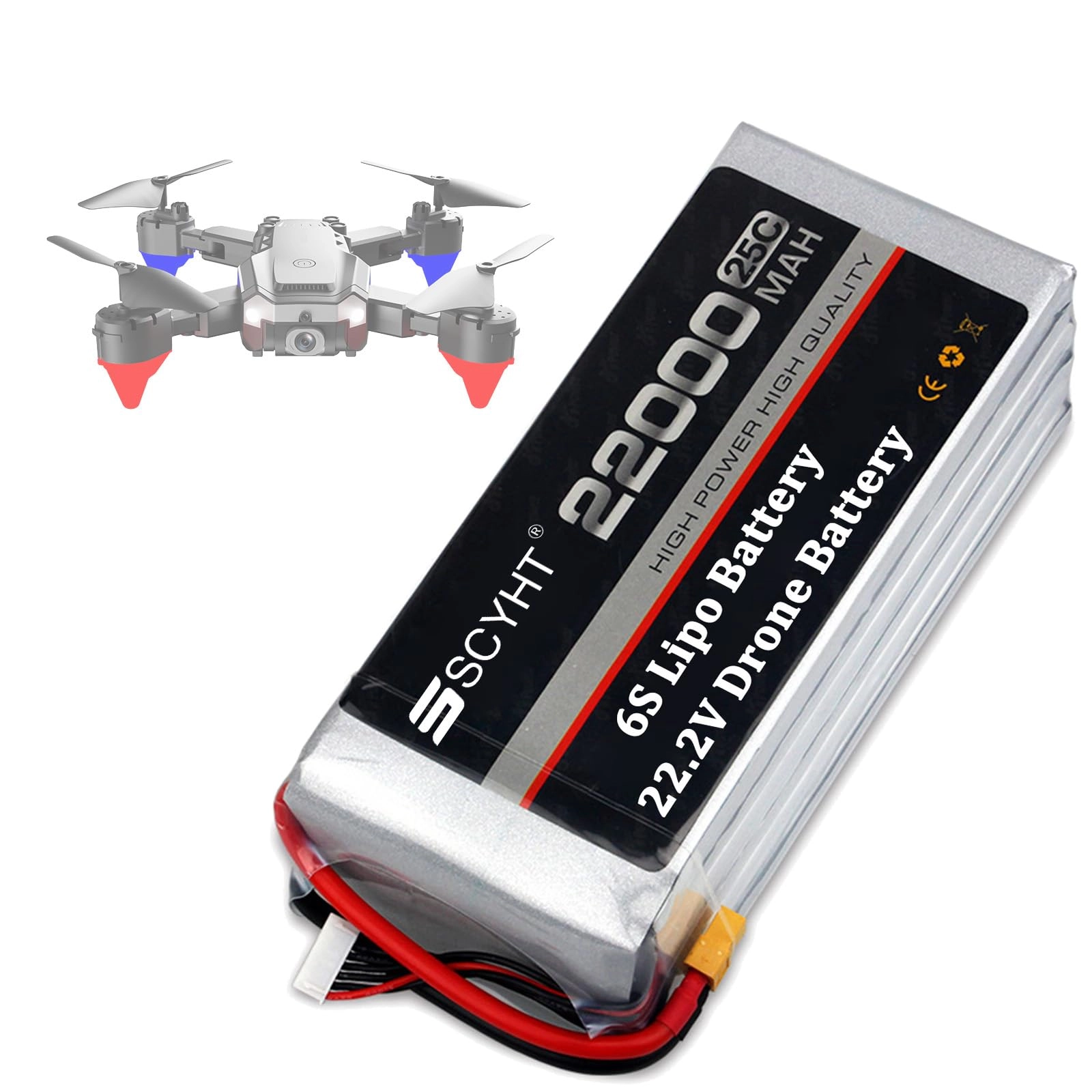 SSCYHT Lipo Battery 6S - 22.2V 3800mAh 60C