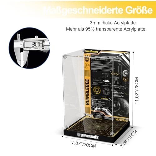 Acrylic Display Case for LEGO 10338 Bumblebee - 3mm thickness