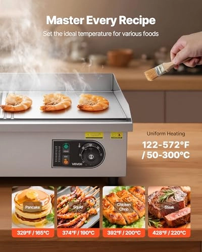 Commercial Electric Griddle - 2 zone(s) 535 x 300 mm