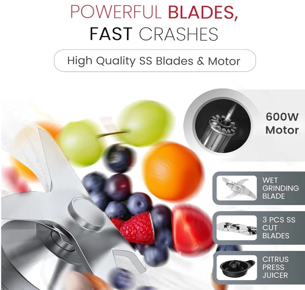 Food Processor & Juicer Blender - 1.5L 800W