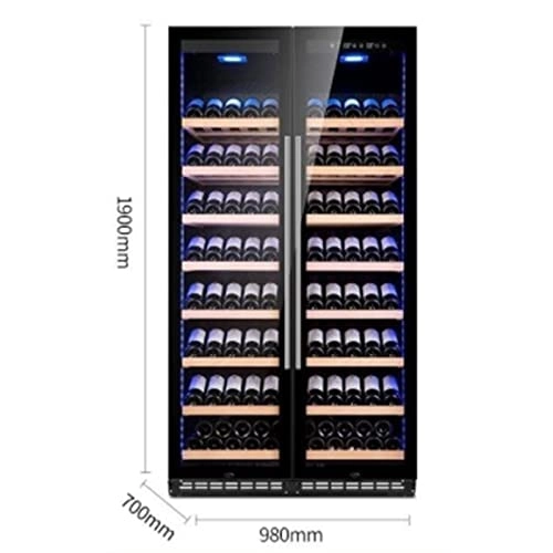 Wine cooler - upper zone and lower zone up to 172 bottles