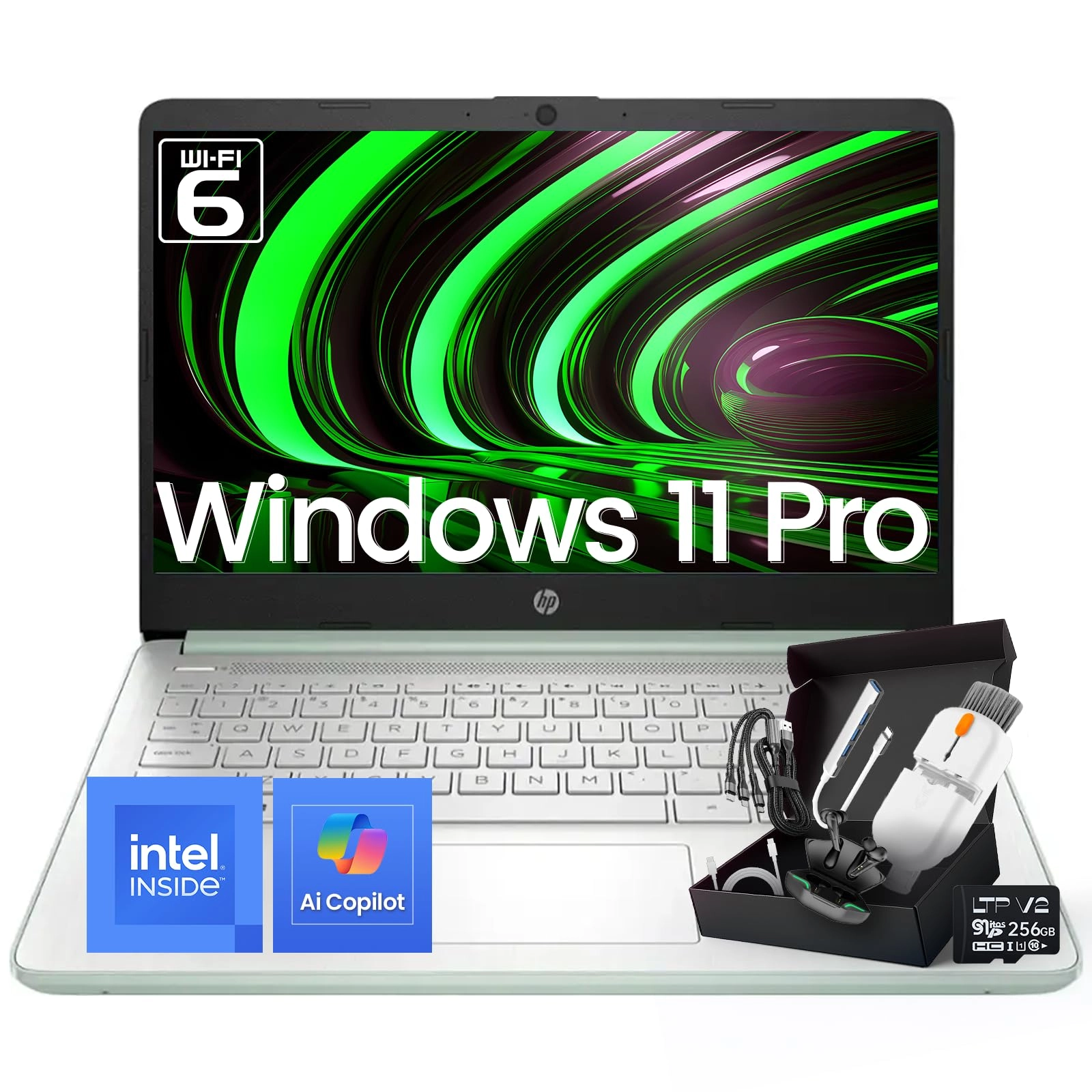 14 Laptop Computer Laptop 14-dq6011dx - 14'' N150 16GB DDR4 128GB UFS + 256GB MSD Card