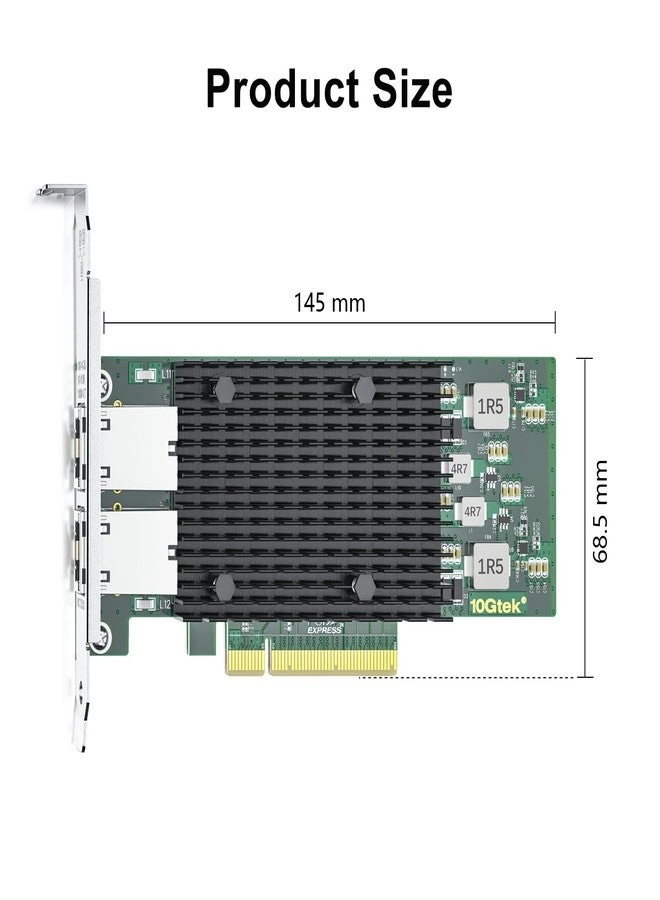 Dual RJ45 Port Network Card - PCIe Ethernet Pack