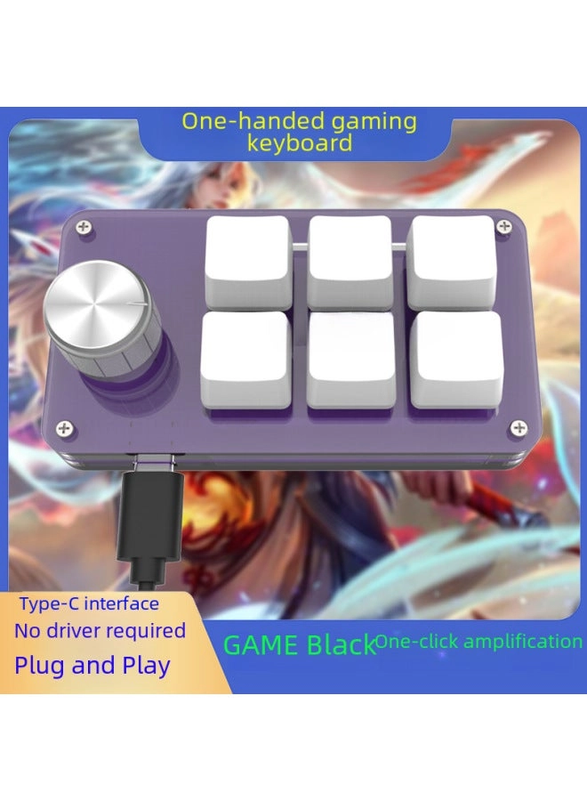 2-Key USB Custom Keyboard - Wired
