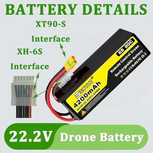 6S Drone Battery - 7200mAh 6800mAh 6500mAh
