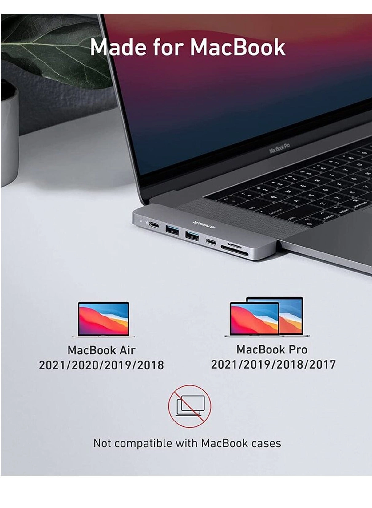 Duel USB C Hub - Thunderbolt 3 7-in-1 4K HDMI