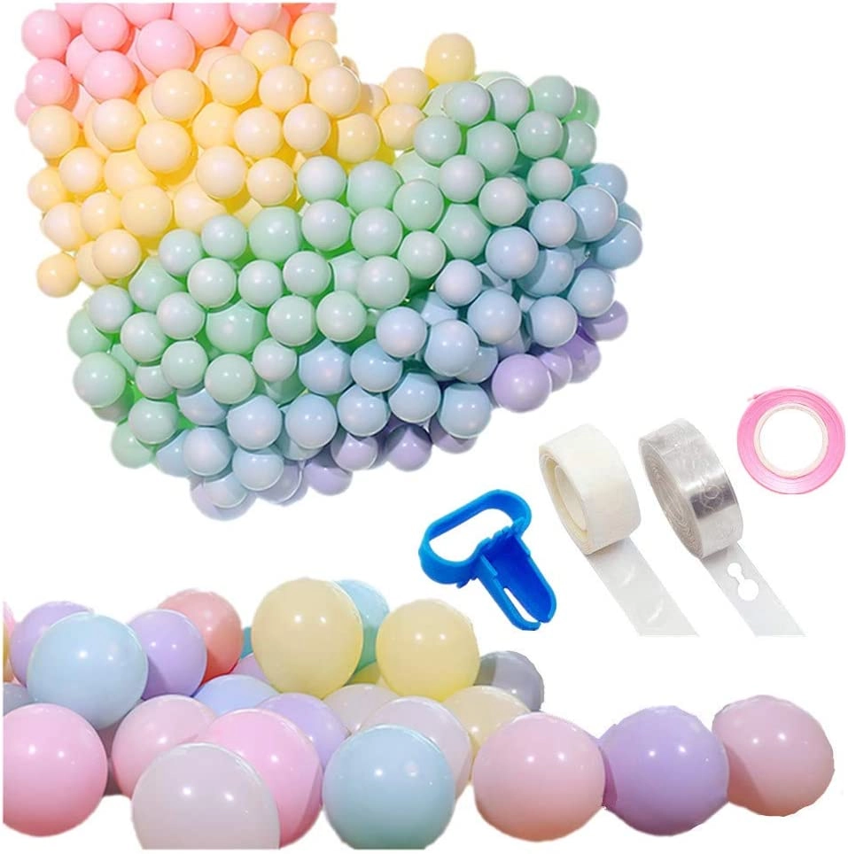 Pastel Balloons + Balloon Arch Kit - 104 Pcs Birthday Unicorn Party Baby Shower