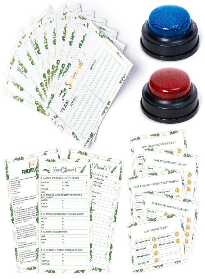 EYxsaxenk Christian Bible Friendly Feud Game - 40Pcs