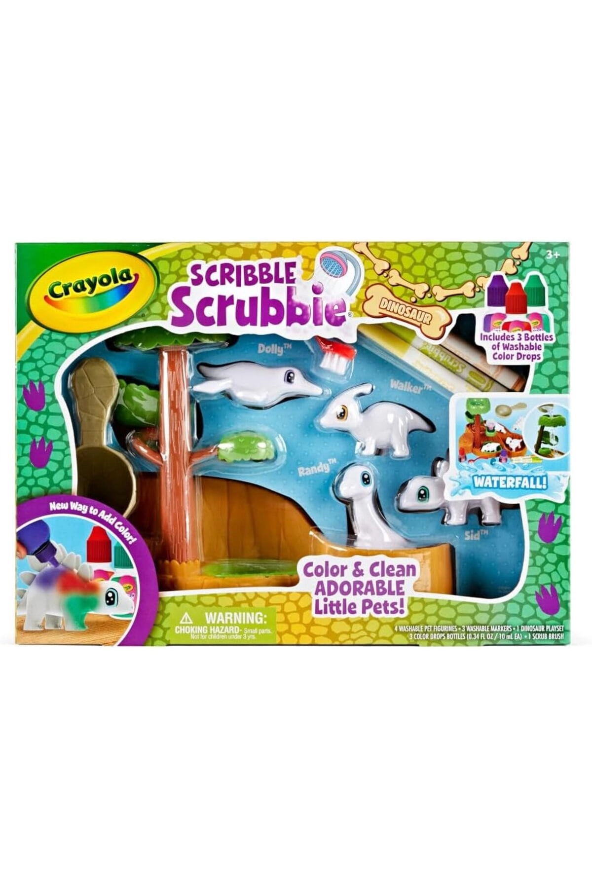 COLOR LAND CHILDRENS TOYS CENTER LLC Scribble Scrubbie Pets Dino Waterslide - 3+ years 1 pcs