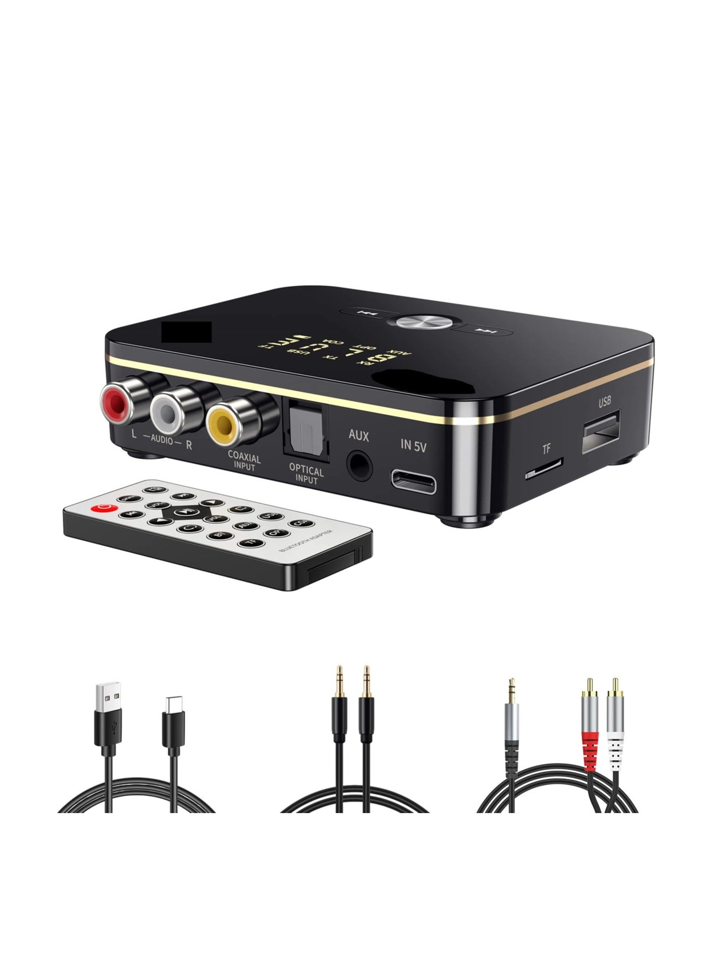 Bluetooth Transmitter and Receiver - Bluetooth 5.0 USB Battery