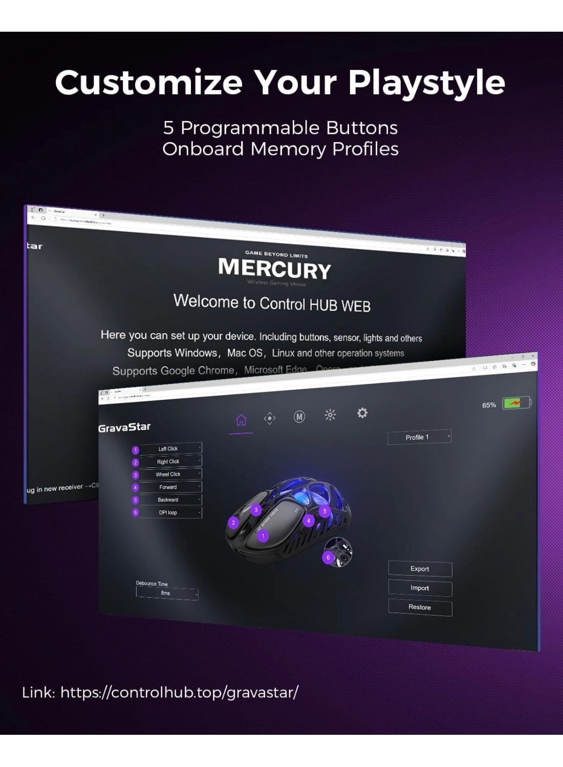 Mercury X - Bluetooth 2.4GHz wireless wired USB