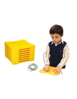 Double Sided Geoboard - Suitable For 6 Years & Above 8 pieces