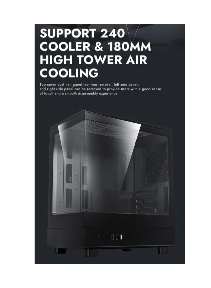 DB330M - Tempered Glass Side Panel Mid Tower
