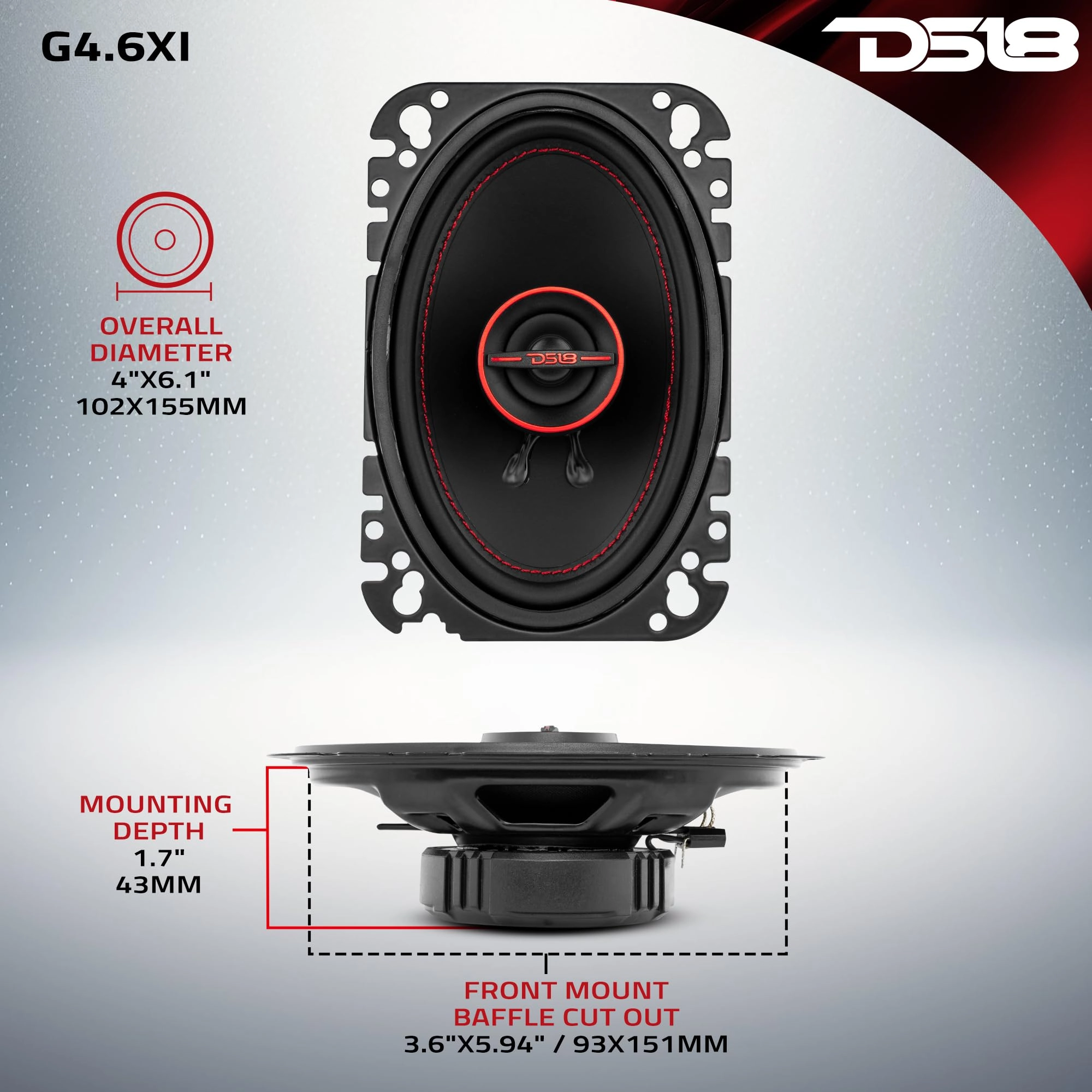 GEN-X4.6 - 4 Inches Coaxial