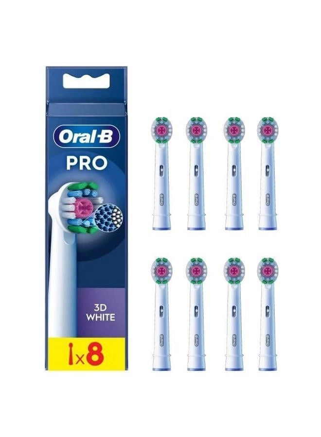 Pro 3D White - Pack of 8 Replacement Brushes