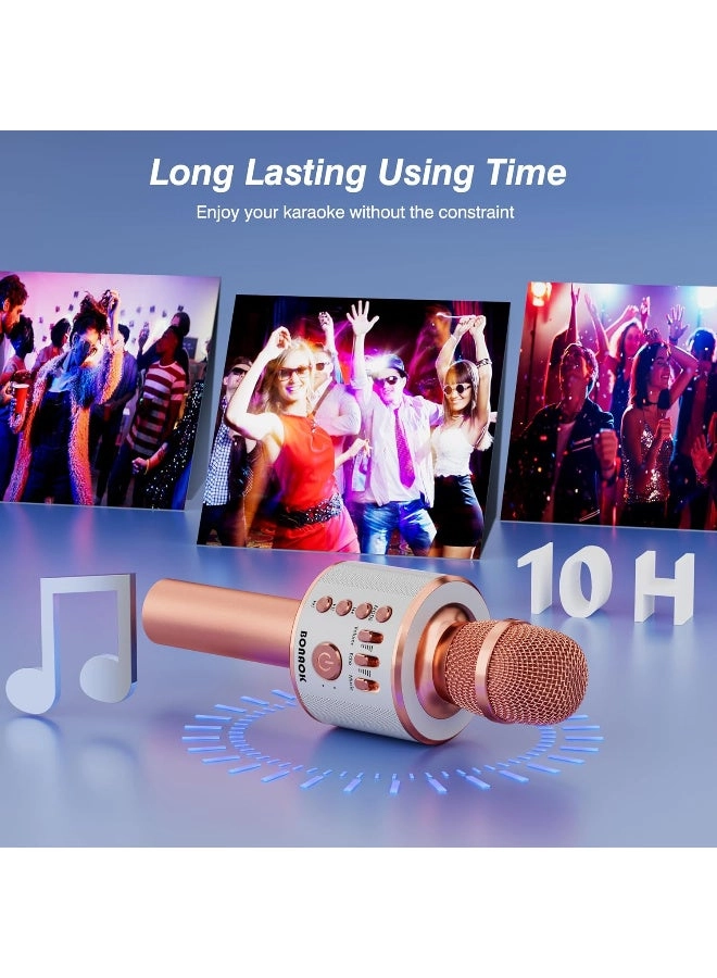 Karaoke Microphone Q78 - Bluetooth Disco Lights Echo Effect