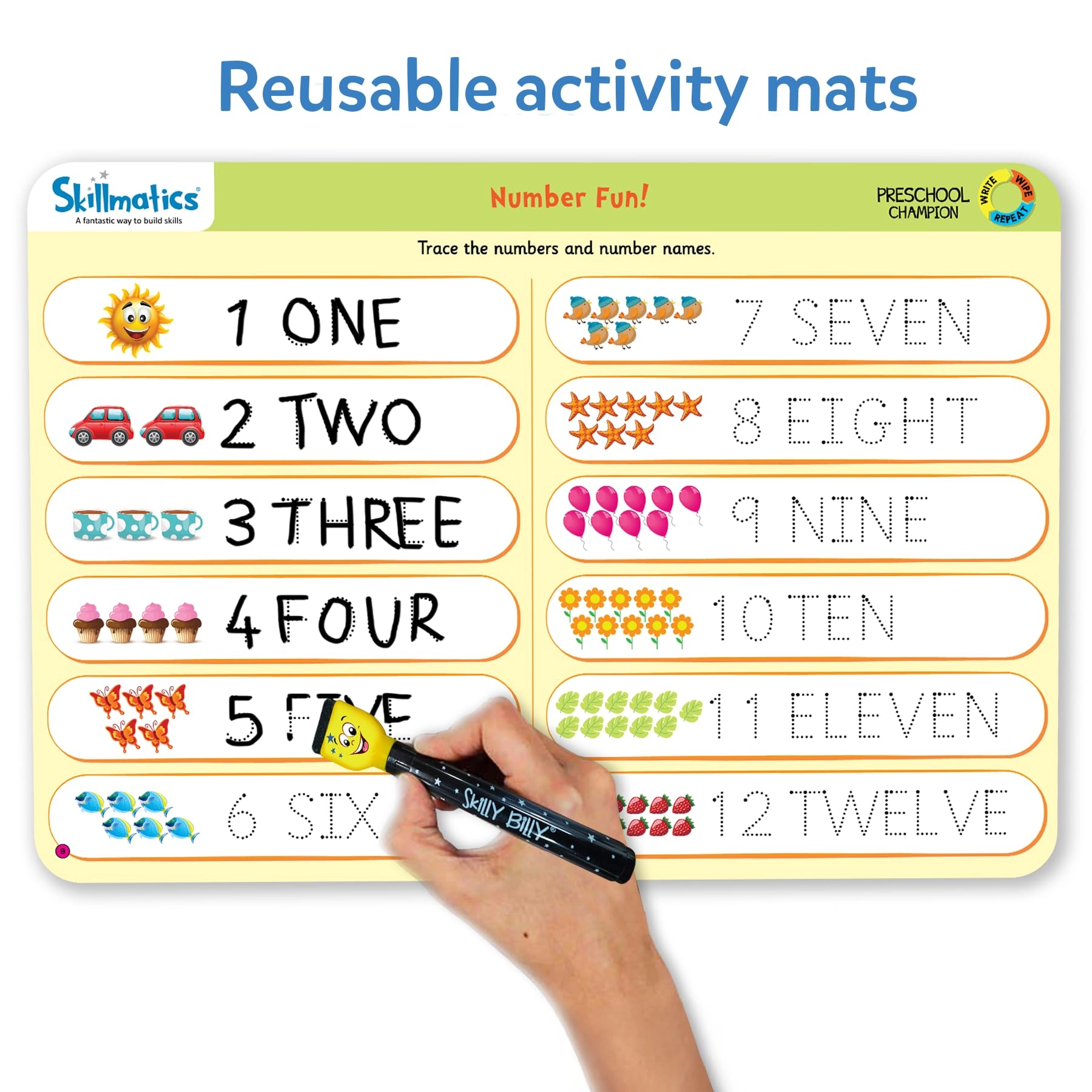 Preschool Champion - 3 to 6 1 Count pieces