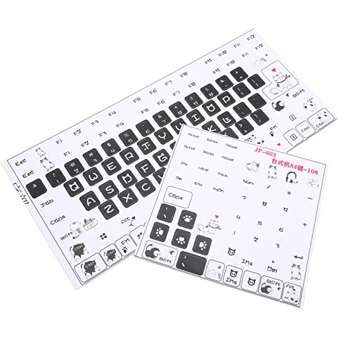 Keyboard Stickers - PVC Clear Frosted 84-108 Key
