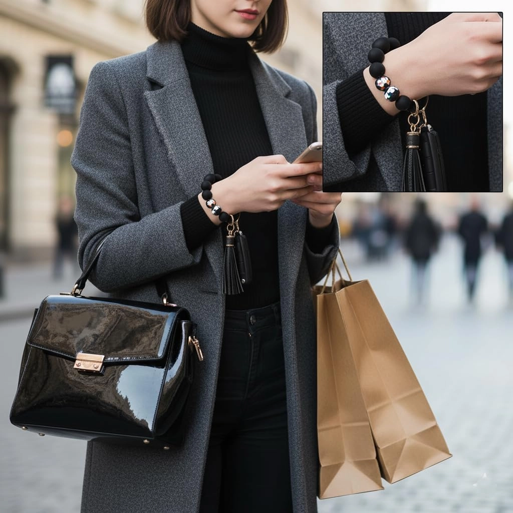 Key Ring Bracelet - Car