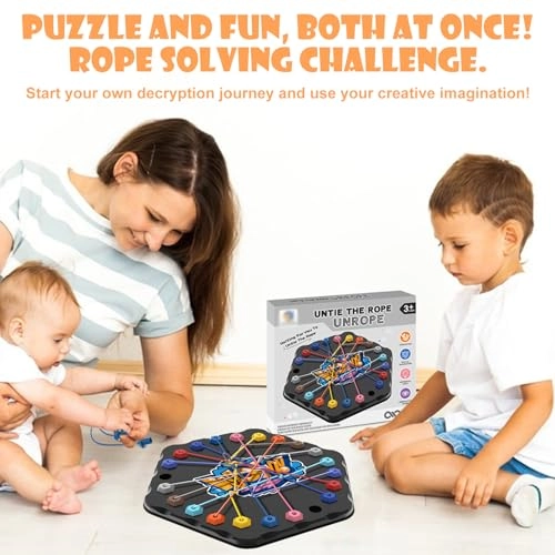 Brainy Kn-ots Rope Detangling Game - Black