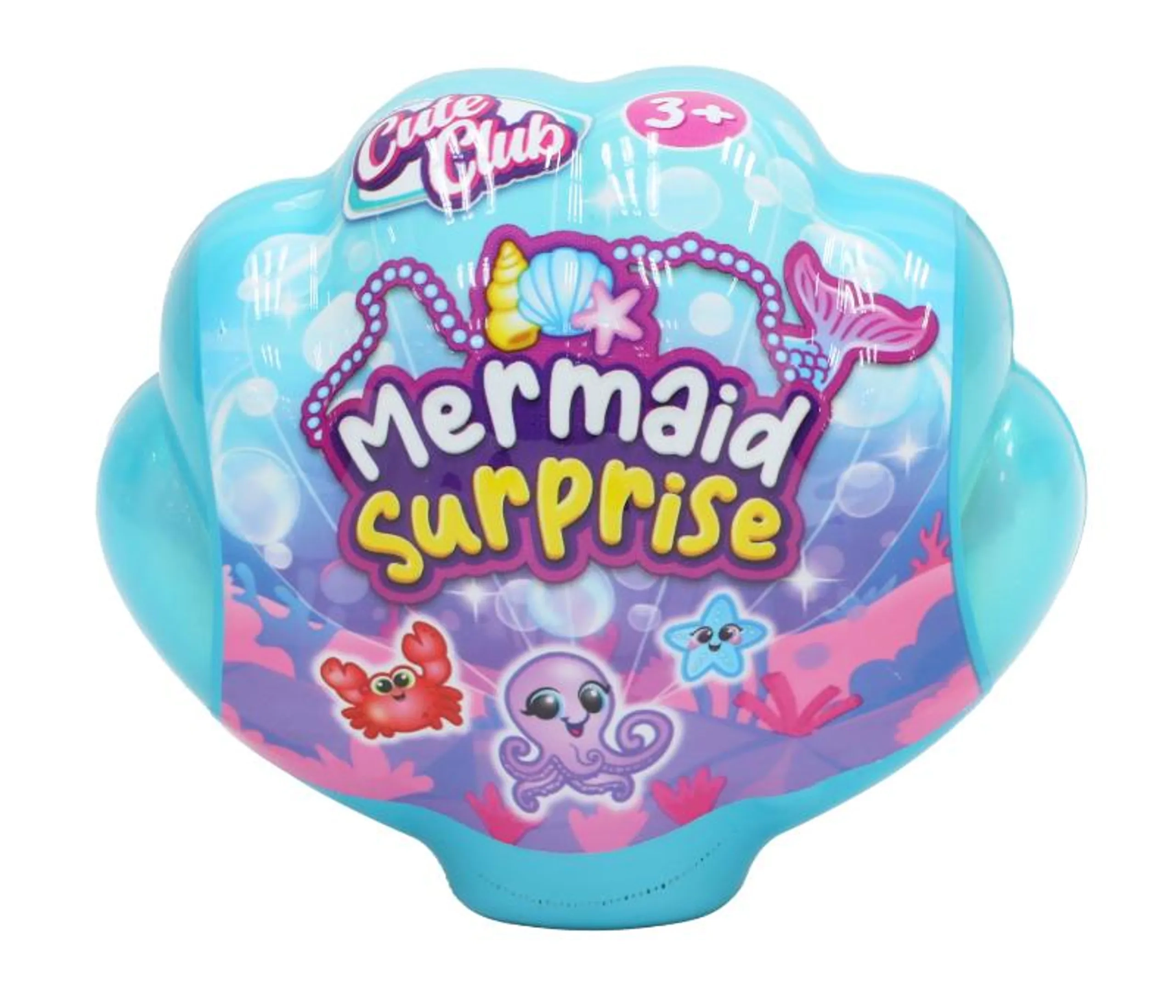 Cute Club Mermaid Collectible - 6 Assorted Color & Style May Vary Ages 3+