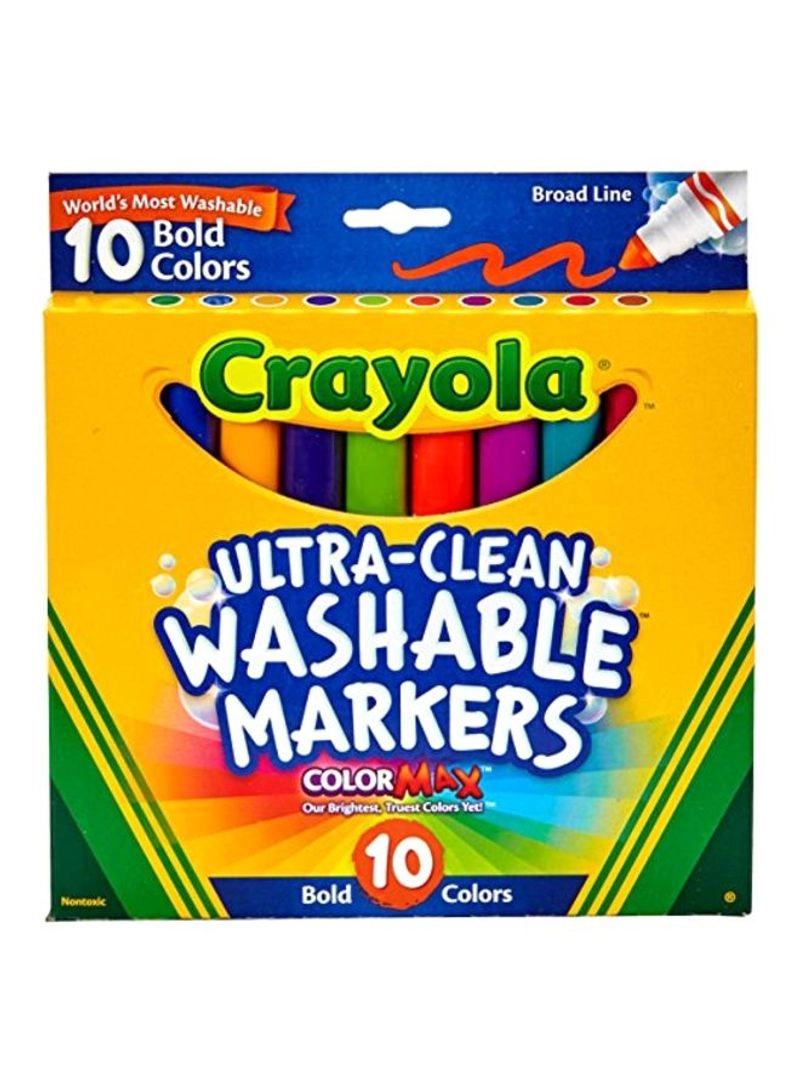 COLOR LAND CHILDRENS TOYS CENTER LLC Bold Washable Markers - Blue/Pink/Yellow