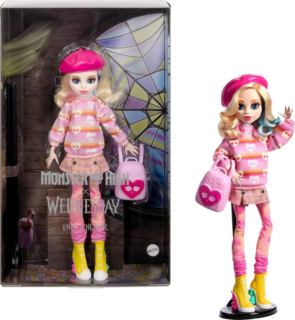Monster High Enid Sinclair Core Doll - Beret Backpack Doll Stand Ages 6+