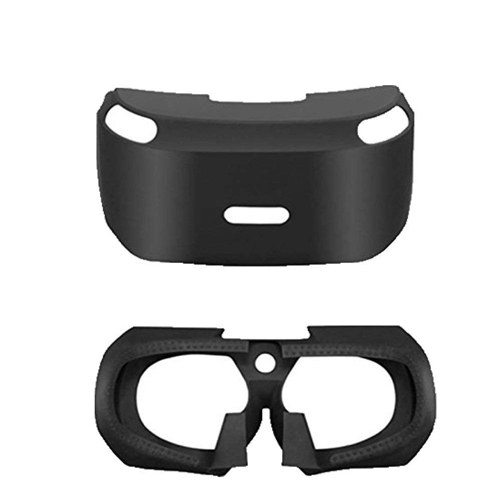 SZLG Soft VR Headset Silicone Rubber Cover - Anti-Slip 3D Eye Shield for PS4 VR