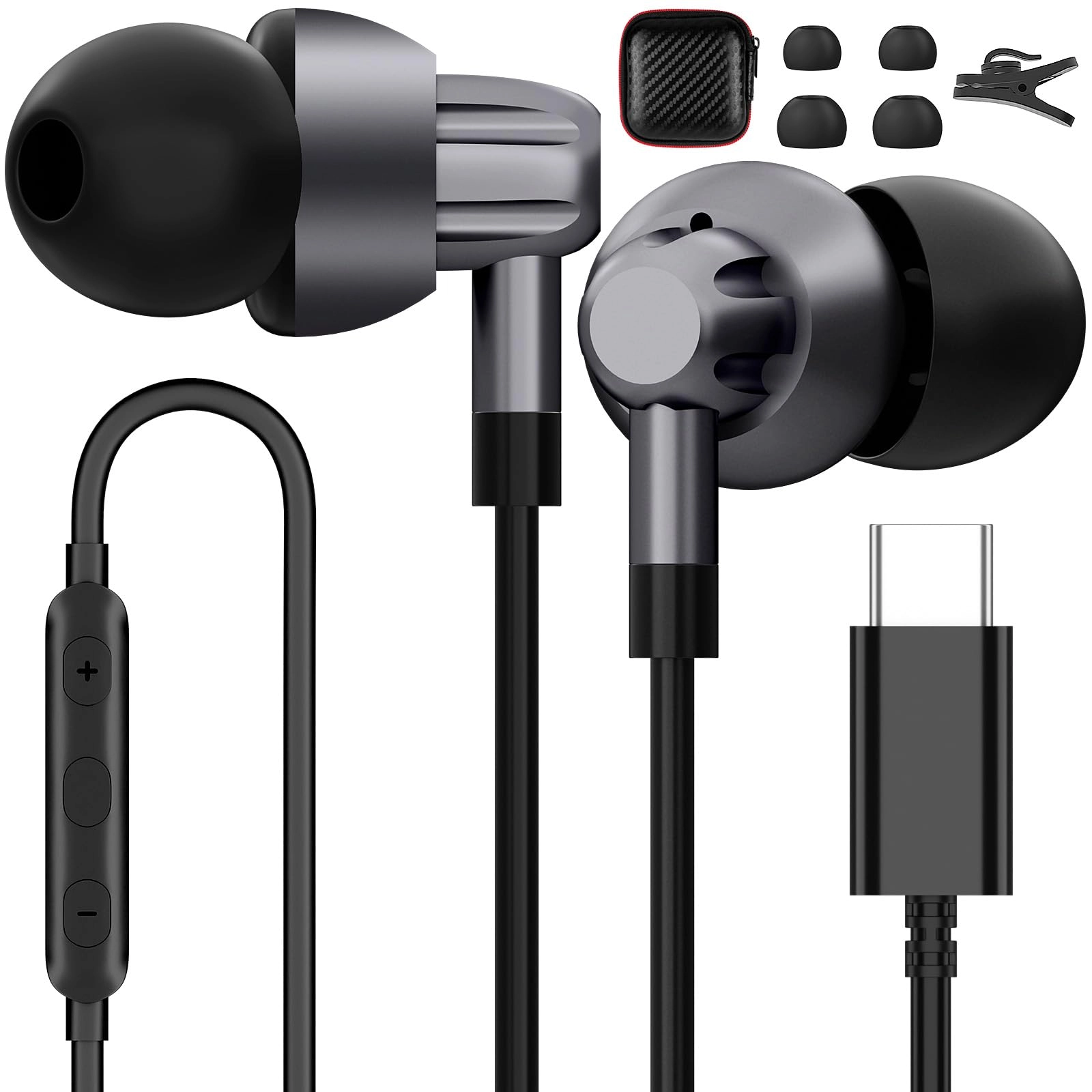 APETOO USB C Headphones Wired Earbud