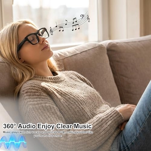 Ai Translator Smart Glasses - 164+ Language Translation AI Chat Deepseek R1 & Gemini-2.5