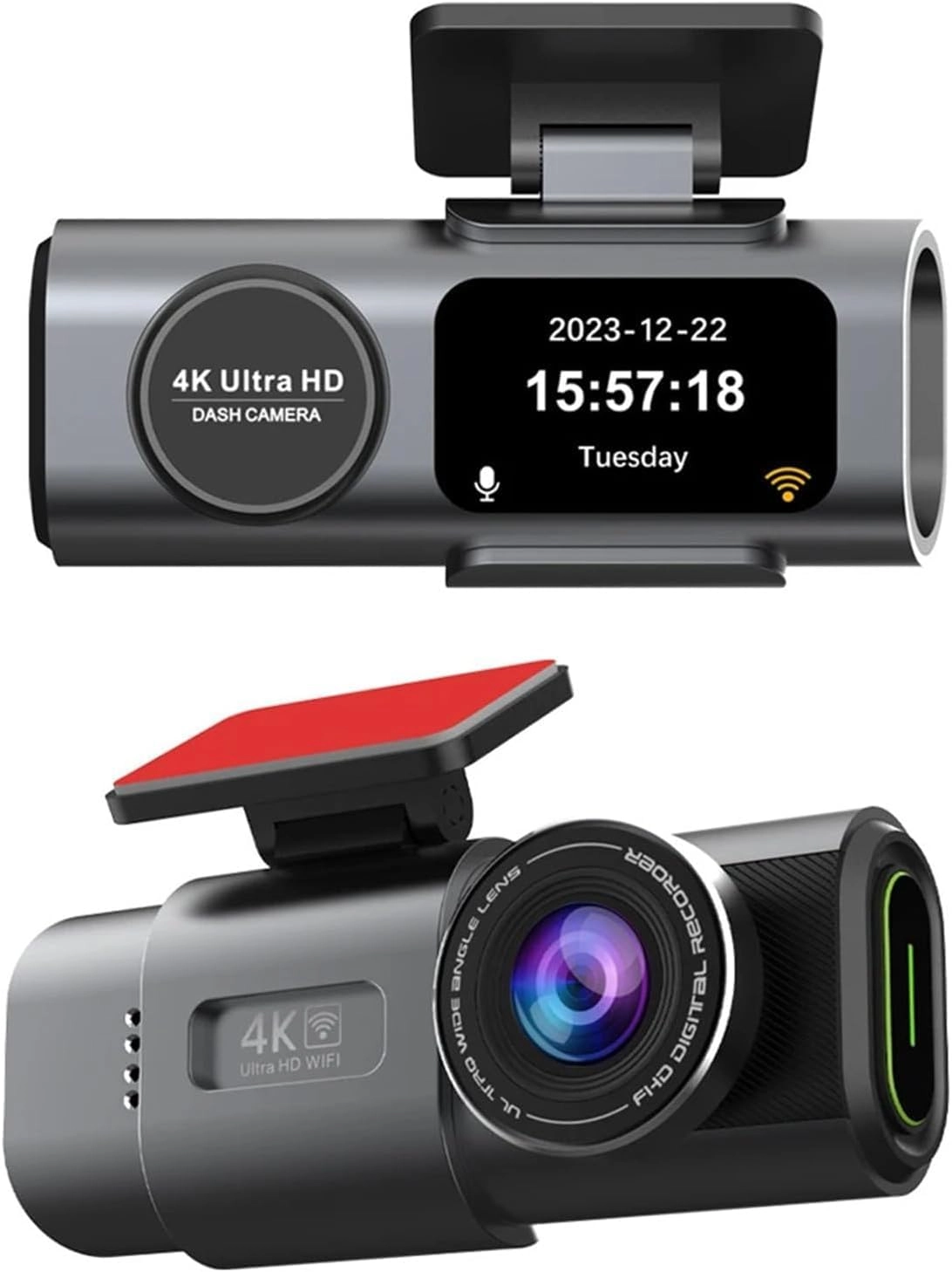 REWA 4k Dual Dash Cam - 4k Ultra Hd (3840 X 2160)