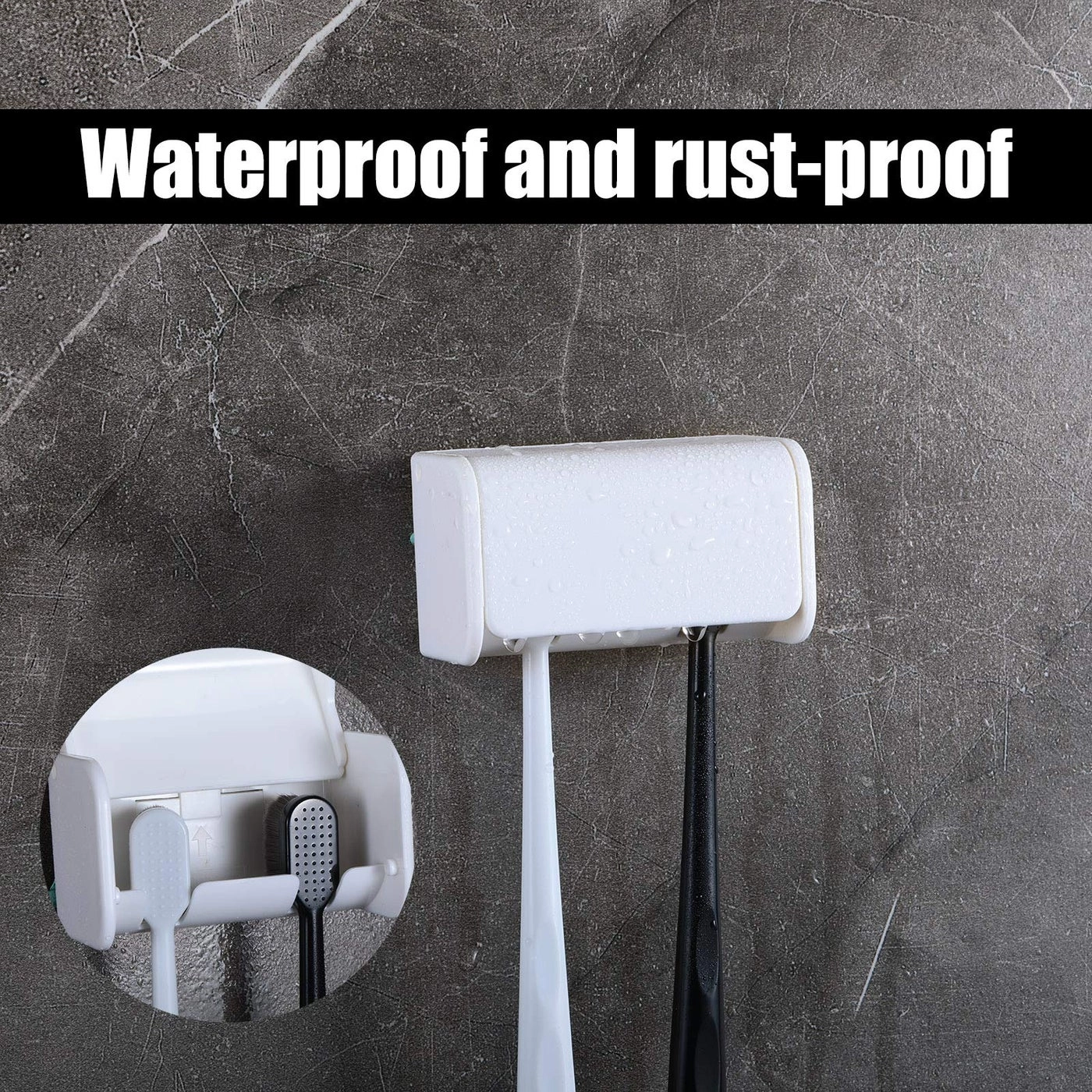 Toothbrush Holder - wall mount 2 toothbrushes