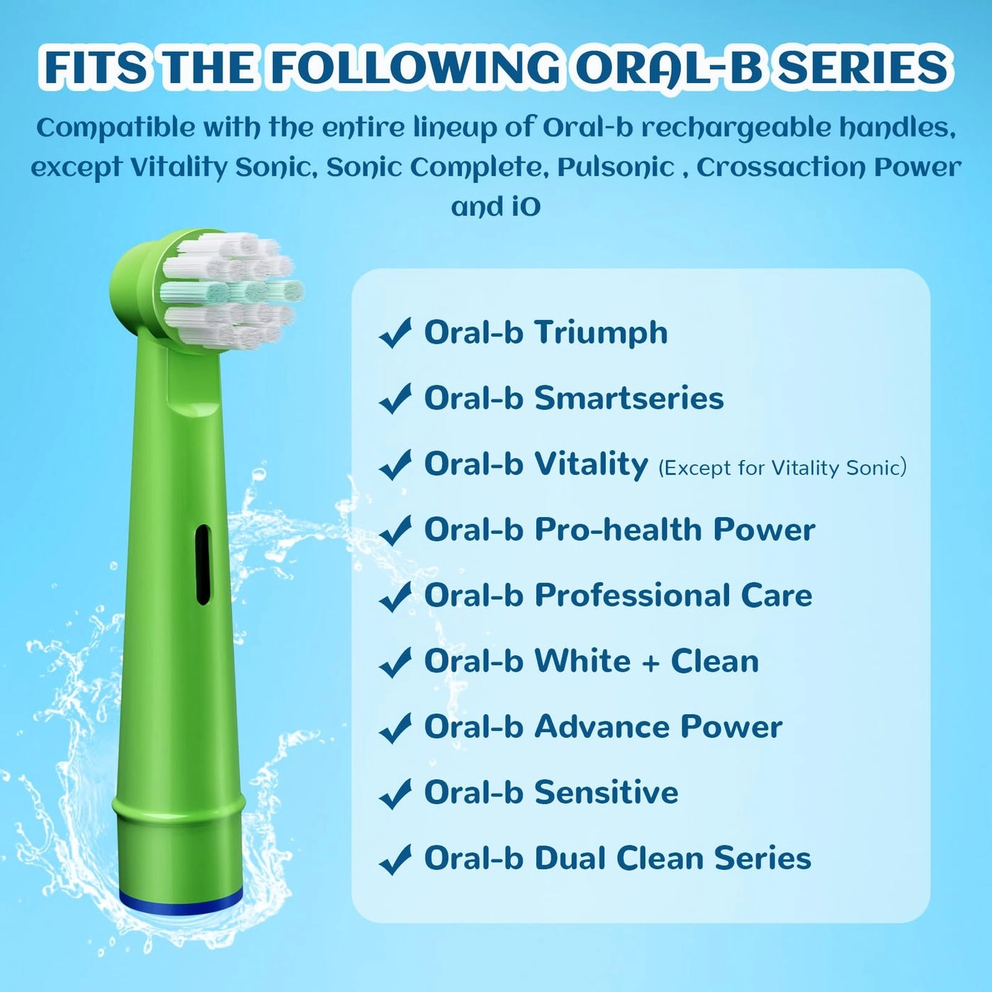 Replacement Toothbrush Heads - 20 Pcs Compatible with Oral-B Braun