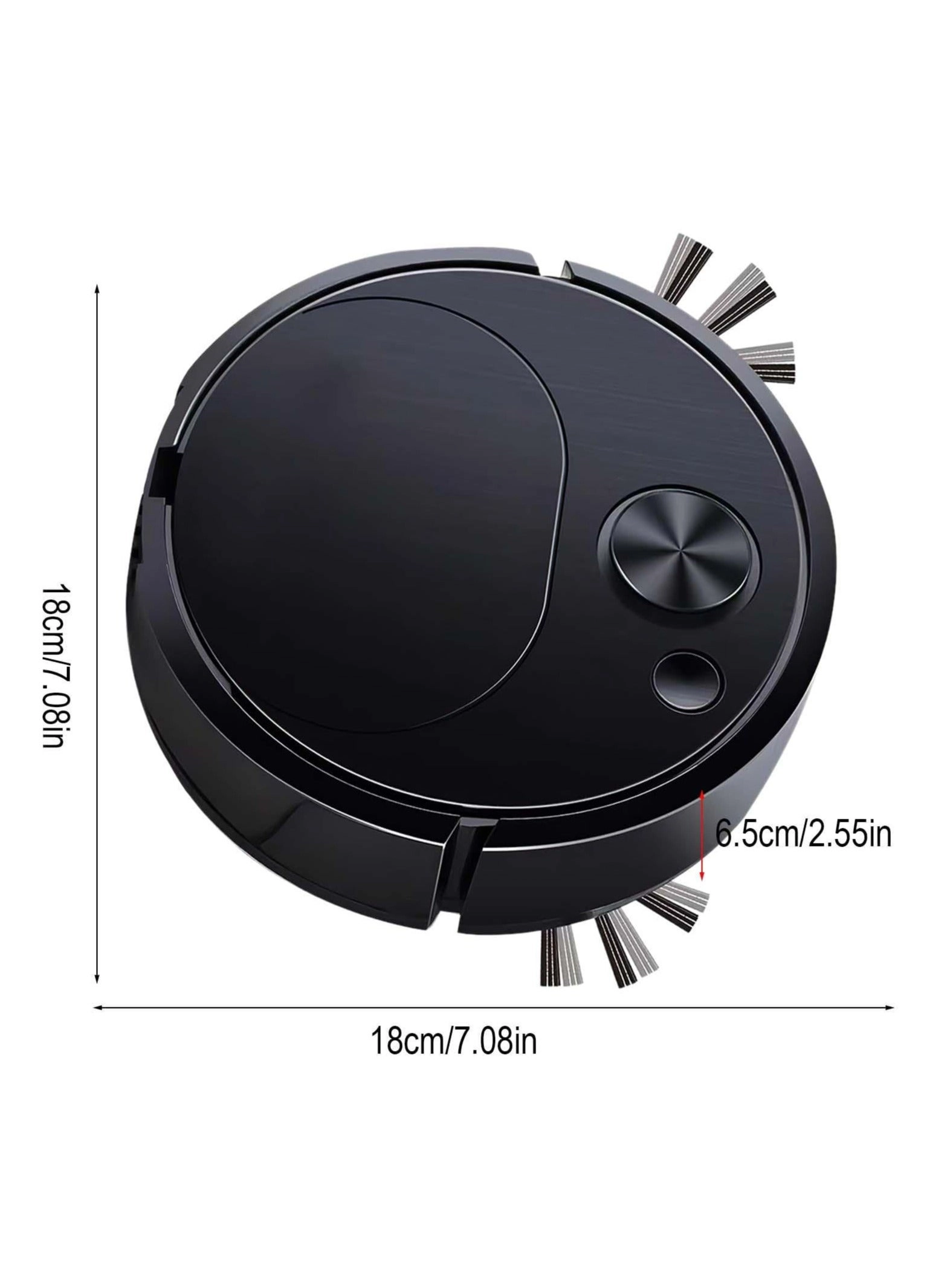 3-in-1 Robot Vacuum - With Mop Cordless USB Rechargeable