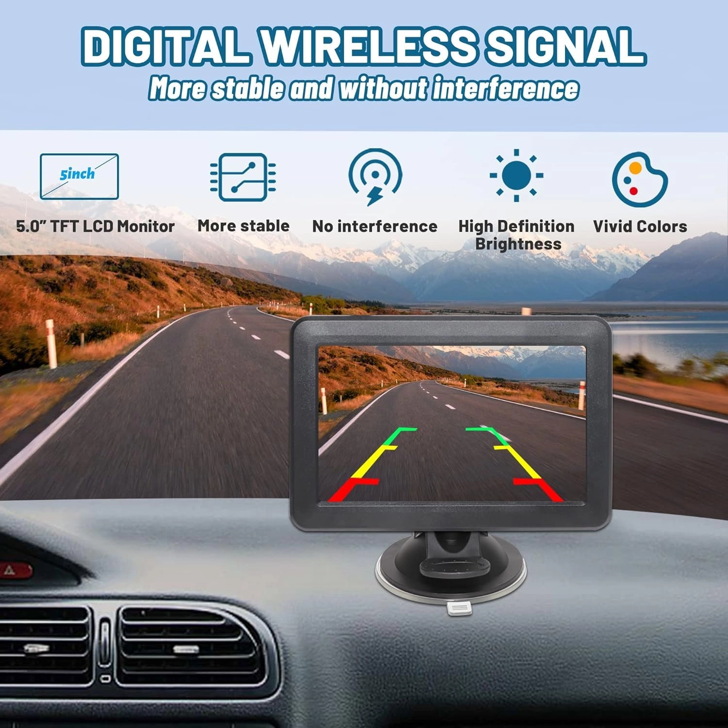 Wireless WiFi Magnetic Hitch Backup Camera - Night Vision 1080P