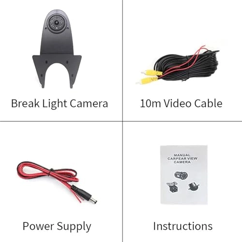 170 Wide Viewing Angle Brake Light Camera - RCA 1080P