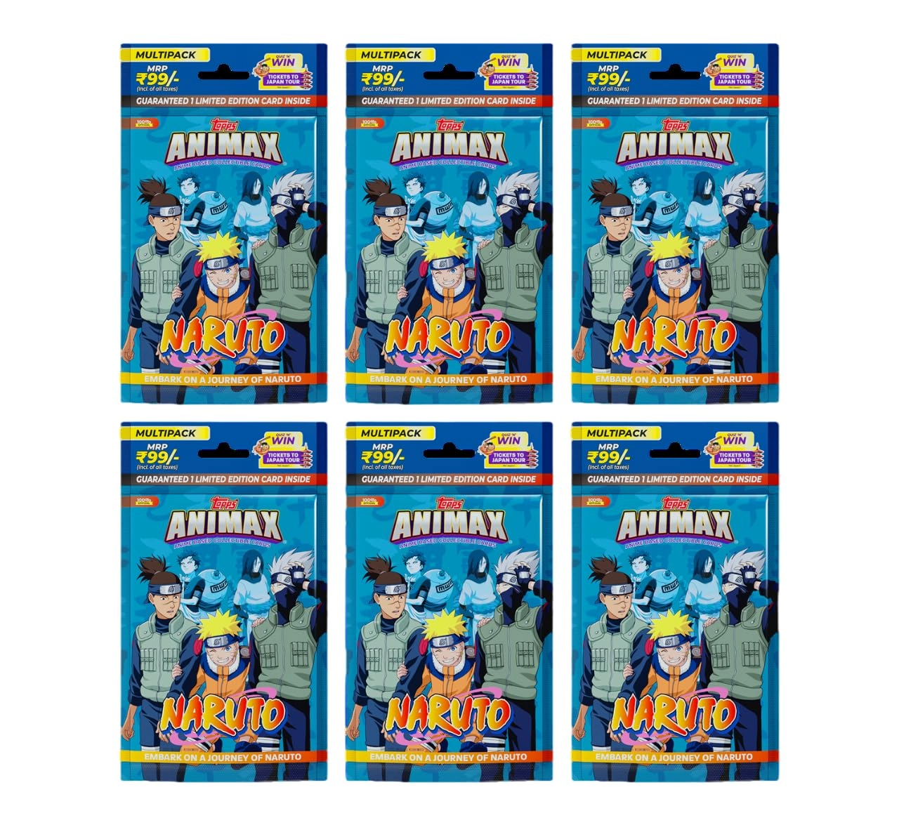 Animax Naruto Collectible Card Game - English 6pcs
