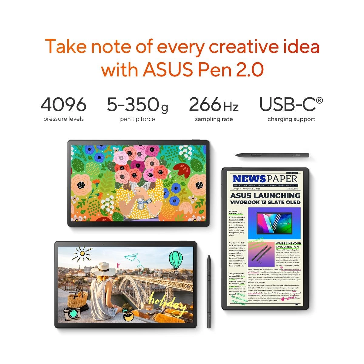 Vivobook 13 Slate T3300KA-LQ029W - 13.3'' Pentium N6000 8GB DDR4 256GB SSD