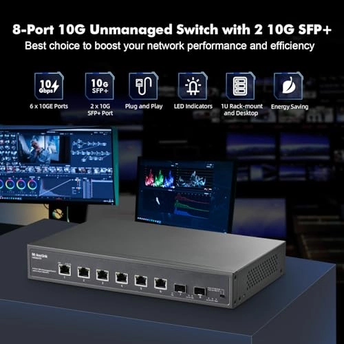 6x10G + 2x10G SFP 8-ports