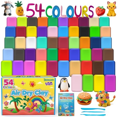 Air Dry Clay - 54 colors 3+ years