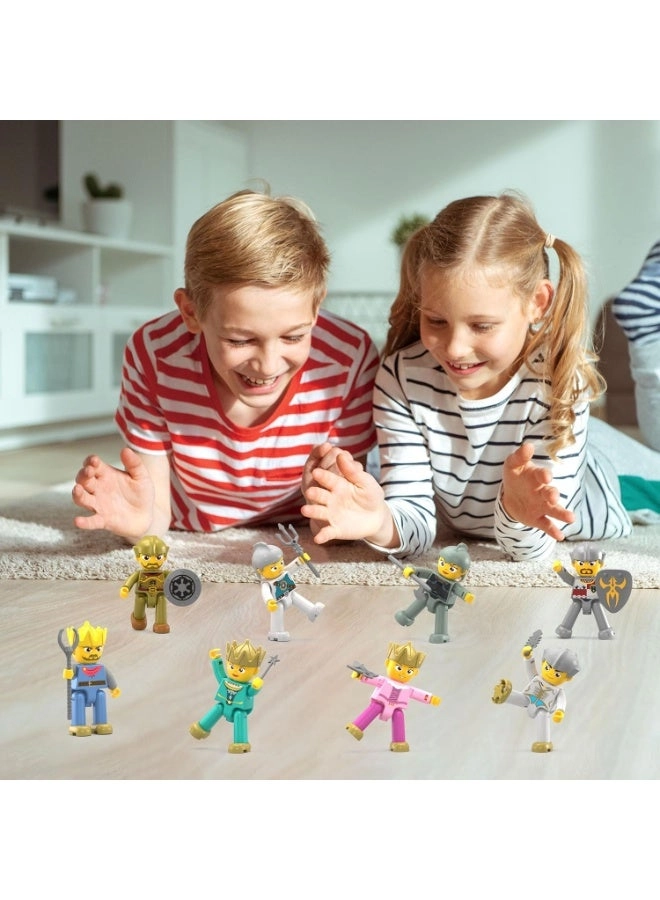 Magnetic Action Figures - King and Knights Kingdom 8 pcs