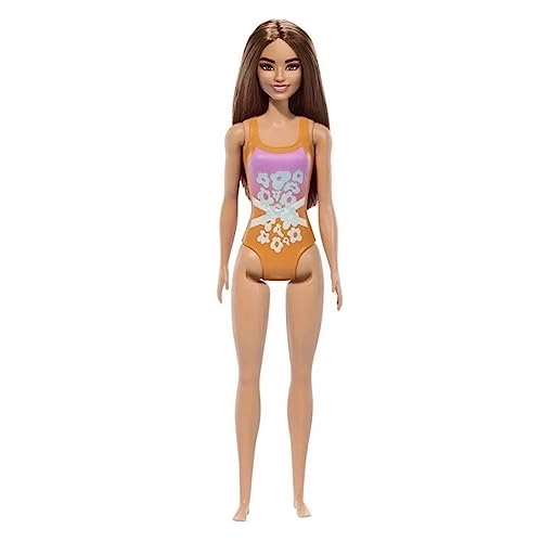 Boneca de Praia - Brunette Orange and Pink Ages 3+