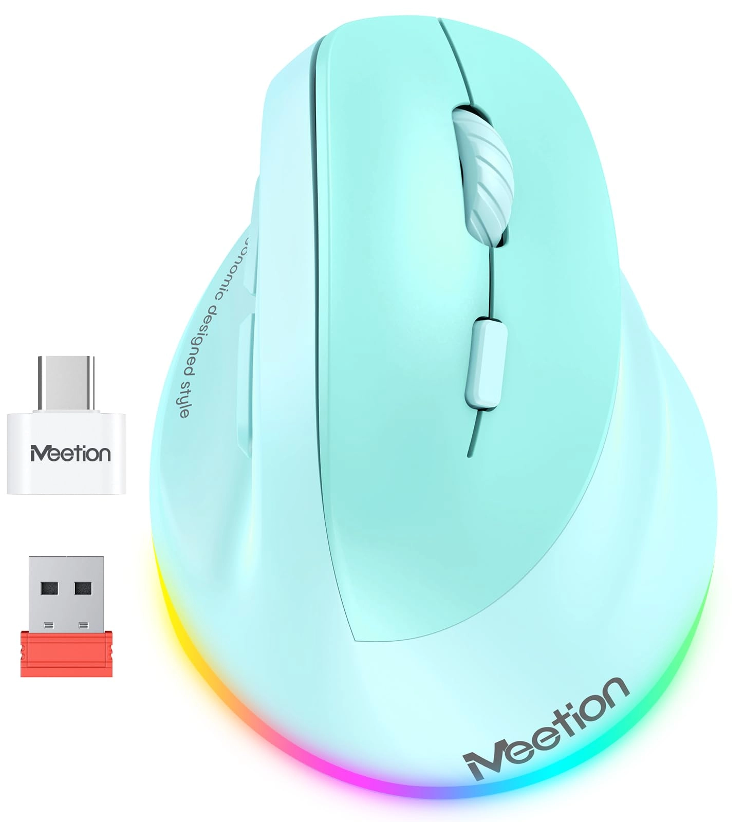Ergonomic Vertical Mouse - Bluetooth, USB