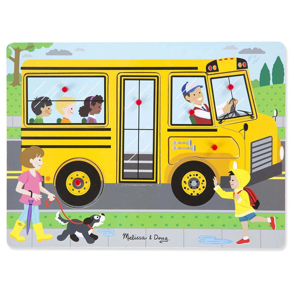 Melissa & Doug The Wheels on the Bus Sound Puzzle - Suitable for 2-4 years